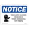 Signmission OSHA Sign, Insulated Gloves Required When With Symbol, 14in X 10in Aluminum, 14" W, 10" H, Landscape OS-NS-A-1014-L-13711 - alternate 1